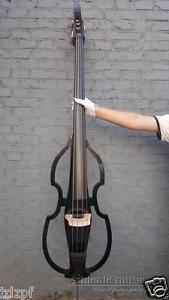 3/4 Electric Upright Double bass Black color Powerful Sound Solid wood #1437