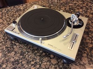 Technics SL 1200 MK2 Silver Pro DJ Turntable For Audiophile Traktor or Serato
