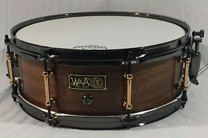 Walberg and Auge Elite Series Snare Drum - Mahogany / Poplar 5.25 x 14