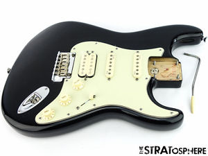 American Fender Deluxe PLUS HSS Strat LOADED BODY USA Stratocaster S-1 Black