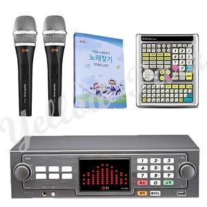 NEW TJ Taijin Media TKR-365HK karaoke Machine + 2 Mic + Remote + Song Book W