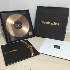 Technics SL-1200 MK6K1 35th anniversary gold disc & booklet & plate Limited