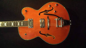 Vintage VSA850OR Orange Semi Acoustic Electric Guitar