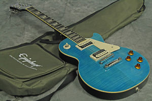EPIPHONE Les Paul Traditional Pro/Aqua Blue w/SoftCase From Japan Used #G763