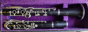 Vintage French Jeuffroy Bb LP Albert System Wood Clarinet Overhauled