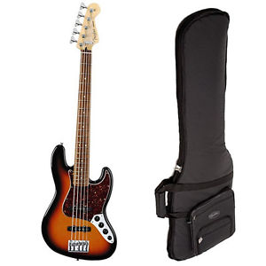 Fender Deluxe Active Jazz Bass V 5-String Gig Bag Brown Sunburst DEMO