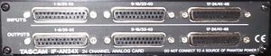 Tascam IF-AN24X 24-Channel Analog Card AD/DA Module for X-48 Hard Disk Recorder!