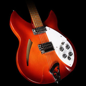 Used 2007 Rickenbacker 330 Electric Guitar Color of the Year Amber Fireglo