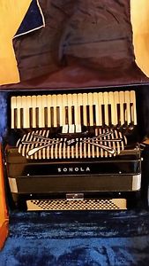 Vintage Sonola Ernie Felice Electronic Accordion w/Original Case--Made In Italy