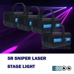 4 Units 200W 5R Sniper Laser Spot Stage Lighting DJ Club American Weding Party