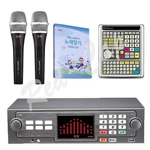NEW TJ Taijin Media TKR-365HK karaoke Machine + 2 Mic + Remote + Song Book E