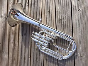 Boosey & Hawkes Sovereign Eb Tenor Horn-Stunning Silver Plated Example-
