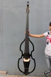 3/4 Electric Parted Upright Double Bass Finish silent 4 String Powerful Sound