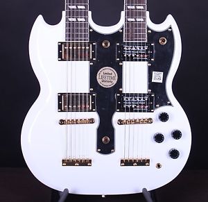 Epiphone G-1275 Double Neck 6-String 12-String Limited Edition SG White S#0156