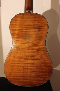 Wonderful Antique Acoustic Parlor Guitar. - about 1880 c - Branding & Label