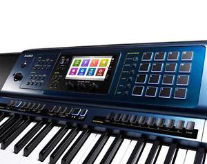 Casio MZ-X500 61 note arranger keyboard pads speakers touch screen