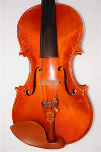 4/4 Flame Maple violin, beautiful patterns, ebony violin