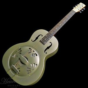 GRETSCH G9201 Honey Dipper Round-Neck Gray w/soft case Free shipping Bass #Z941