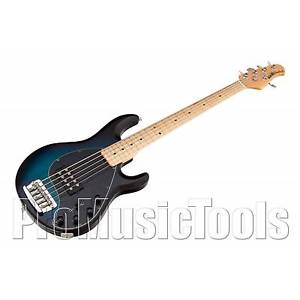 Music Man USA Stingray 5 PBB - Pacific Blue Burst MN * NEW * musicman bass