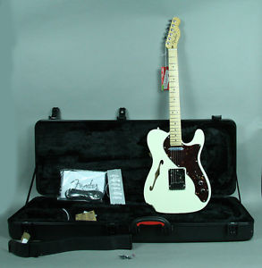 Fender Telecaster American Deluxe Thinline Olympic White w/OHSC