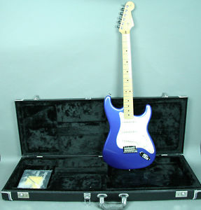 2014 Fender American Standard Stratocaster Electric Guitar Ocean Blue w/OHSC USA