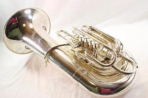 Jupiter XO Model 1284S 5 Valve CC Tuba DISPLAY MODEL PERFECT SILVER PLATE QuinnT