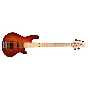 Lakland Skyline Series 55-02Q 5-Strings Bass Guitar, Cherry Sunburst