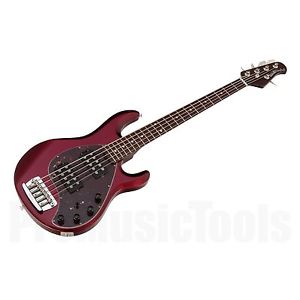 Music Man USA Stingray 5 HH CR - Candy Red - Rosewood Neck Limited Edition *NEW*