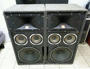 Vintage JBL Speaker Loaded  Cabinets Enclosures 18" 10" & HORN TESTED VERY NICE