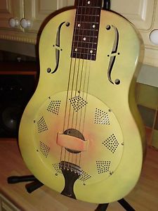 1929 NATIONAL Triolian Resonator. Restored, remade neck, original body & biscuit