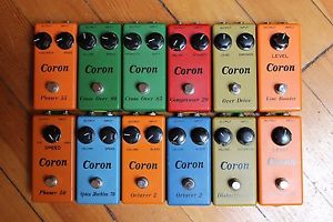 Coron Pedal Collection - Vintage 1970s Japan HYPER Rare!