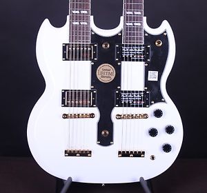 Epiphone G-1275 Double Neck 6-String 12-String Limited Edition SG White S#0129