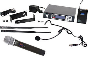 Galaxy Audio ECDR/38SSD ECD Wireless Dual Headset Microphone System