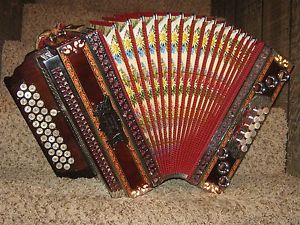 Melodija Professional 3 Row Slovenian Diatonic Button Box Accordion C#,F#,B