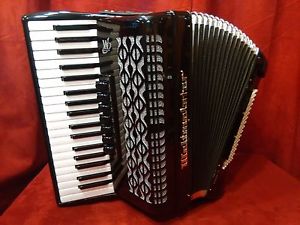NEW Weltmeister Piano Accordion Black Topas III LMM Stylish 37 / 96 Bass