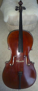 Cello with Dr. Zaret's patented Bass Bar -  Peter Zaret & Sons Violins 2003