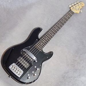 G&L Premium Series L-2500 Mod. Black/R w/soft case F/S Bass From JPN #Z923