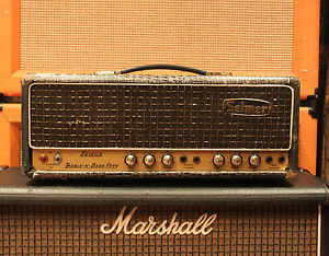 Vintage 1963 Selmer Truvoice Treble N Bass Fifty Crocodile Skin Valve Amplifier