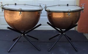 Leedy Bowl Chain-Tuned 25" and 27" Timpani Pair