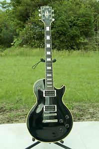 Orville Gibson Les Paul Custom Ebony Finger Board Guitar Made in Japan.