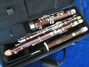 SUPERB SCHREIBER S-58 BASSOON, ORIGINAL HIGH D, WATER TUBES, 100% ALL NEW PADS
