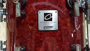 2 Sonor Designer Series (Split Lug) Birdseye Maple Toms 13"&15" Stunning Finish!