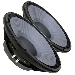Pair Beyma 15LX60v2 15" Woofer Subwoofer Weatherproof Cone 4" Coil 8ohm 98dB