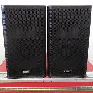 2x QSC KW122 12" Powered Speakers KW Series 122 Two Way Active Loudspeaker MINT