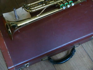 1955 Olds Mendez   trumpet   great shape  #1 mouthpiece , bullet case , papers