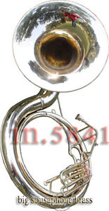 CHRISTMAS GIFT_SOUSAPHONE_25" VALVE BIG_TUBAMADE OF/FULL BRASS W/bag"BRASS FIN
