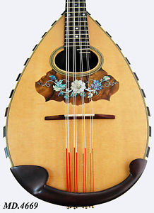 Antoniotsai - Angel Inlay Classical Bowl Back 8 Strings Solid Mandola-Case 4669