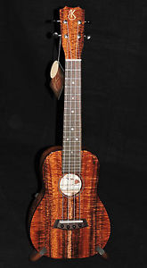 KANILE'A KANILEA K-2 PREMIUM CURLY KOA CONCERT UKULELE WITH CASE