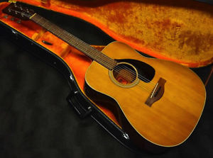 Used Yamaha FG-180 acoustic guitar 1971 with Hard case EMS Free ship Japan