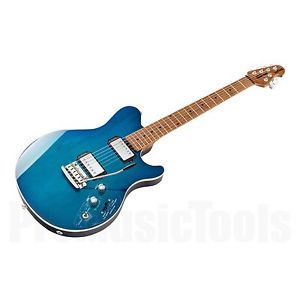 Music Man USA Reflex HH Trem PDN Neptune Blue Limited Edition - Roasted Neck MN